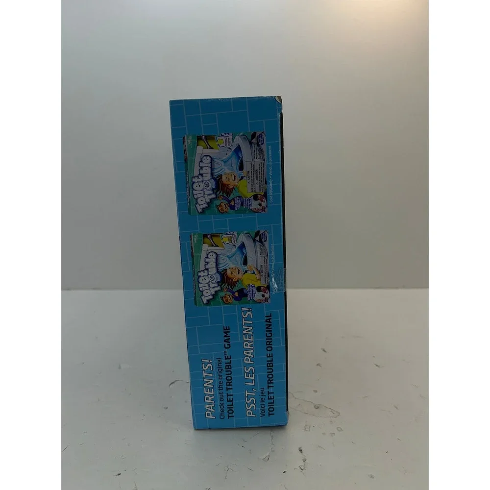 Hasbro Toilet Trouble Flushdown Game Kids OS Blue